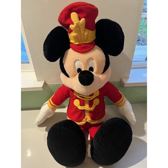 Talking Mickey Mouse 24" Plush Disney Bon Marche Band Leader + Recorder 2000 - Picture 1 of 10